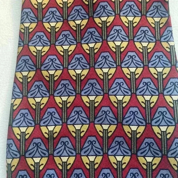 Vintage Burberrys of London Silk Hand Sewn Tie Perfect for Fall - Picture 4 of 7